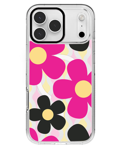 iPhone Rearguard MagSwap - Daisy Hot Pink