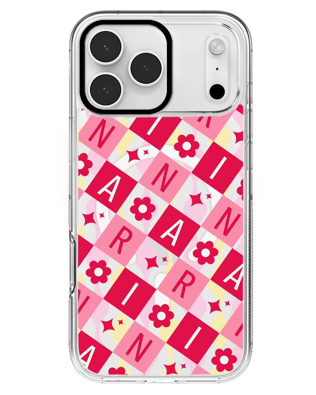 iPhone Rearguard MagSwap - CUSTOM MONOGRAM 3.0 Flower Grid 1.0