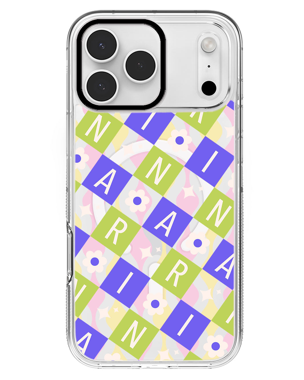 iPhone Rearguard MagSwap - CUSTOM MONOGRAM 3.0 Flower Grid 5.0