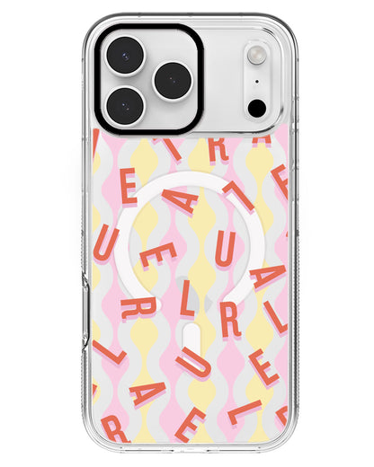 iPhone Rearguard MagSwap - CUSTOM MONOGRAM 1.0 Coral