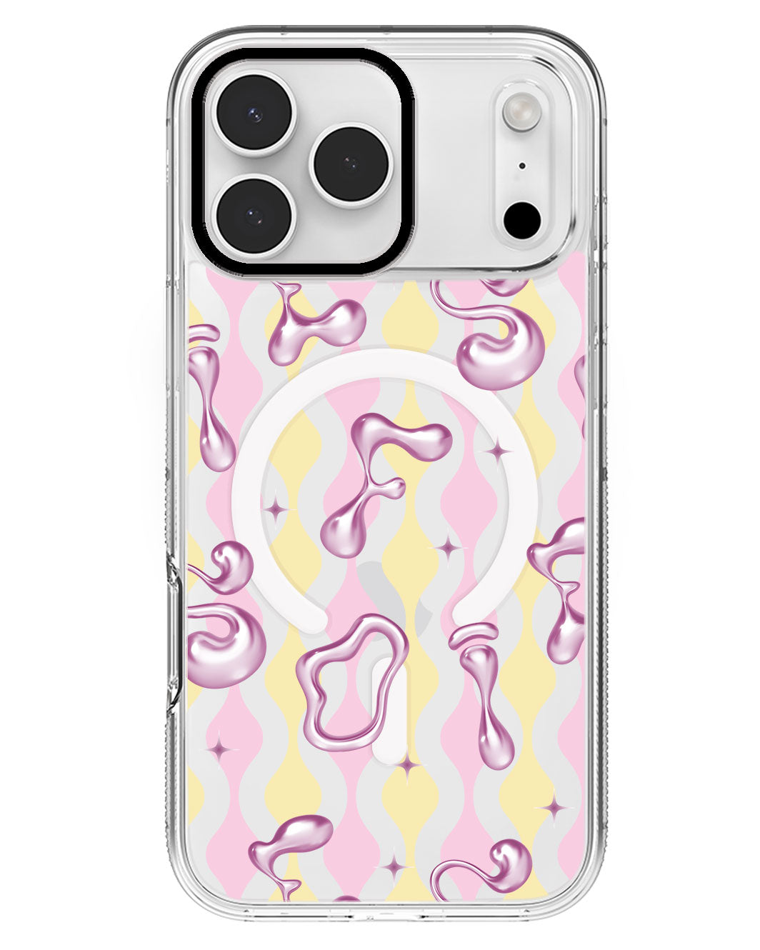 iPhone Rearguard MagSwap - Pink Chrome Monogram