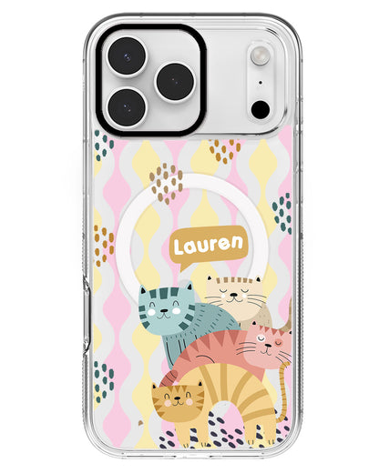 iPhone Rearguard MagSwap - Rainbow Meow 2.0