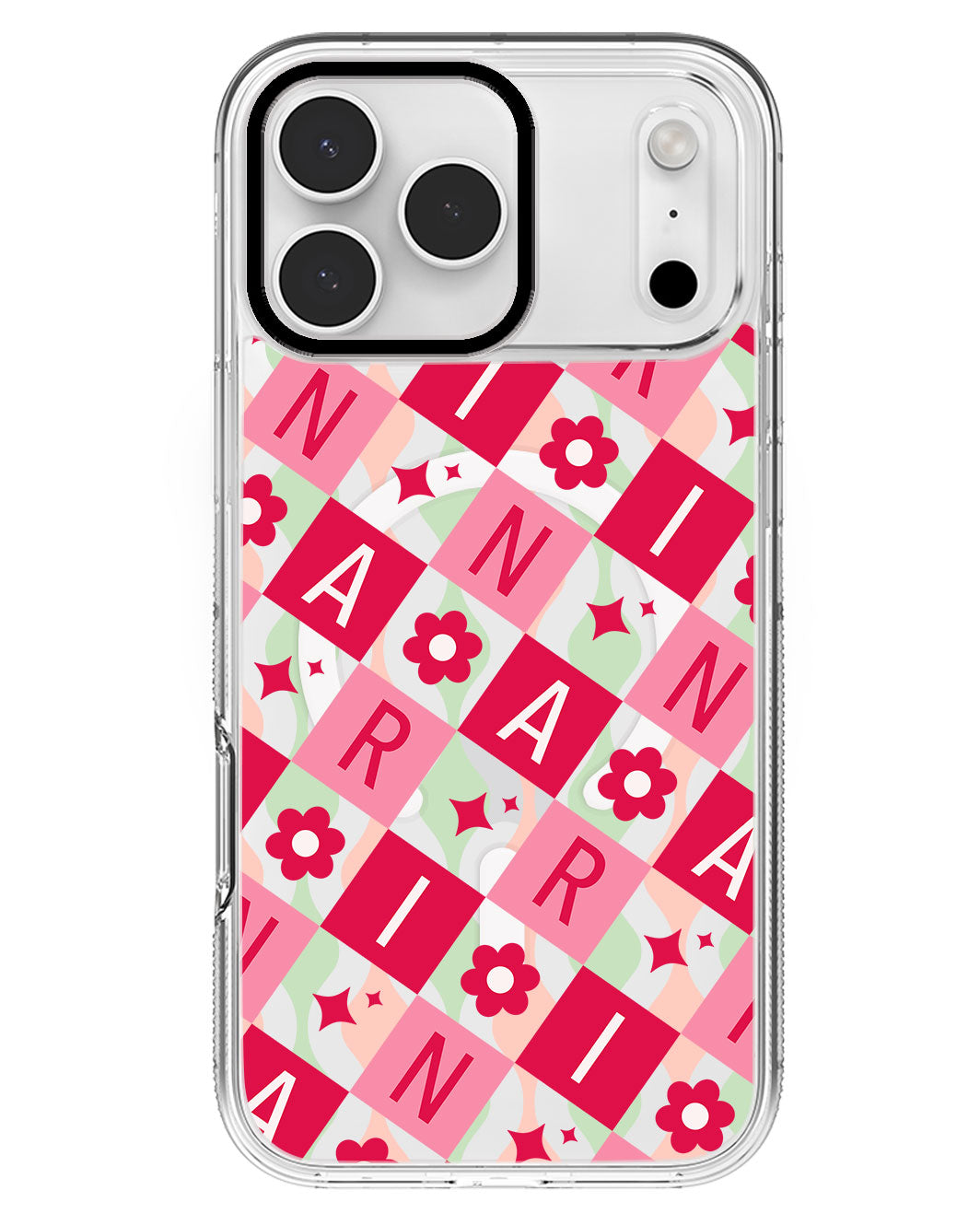 iPhone Rearguard MagSwap - CUSTOM MONOGRAM 3.0 Flower Grid 1.0