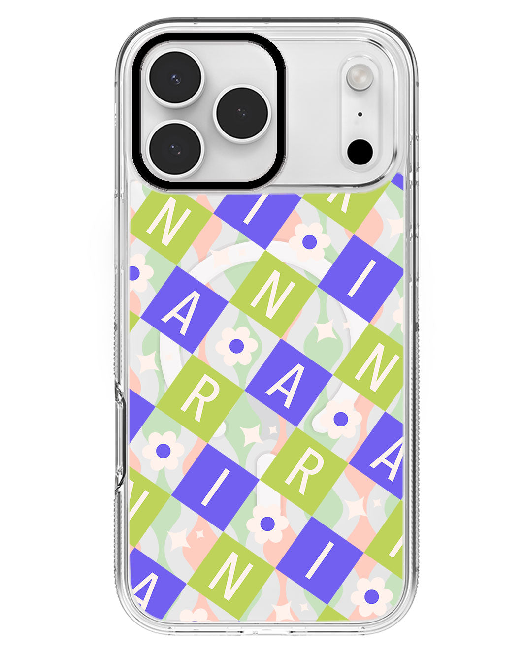 iPhone Rearguard MagSwap - CUSTOM MONOGRAM 3.0 Flower Grid 5.0