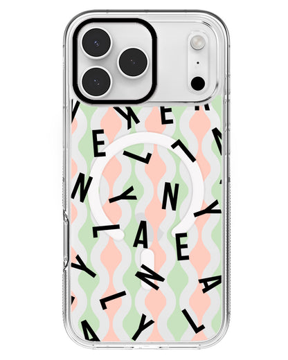 iPhone Rearguard MagSwap - CUSTOM MONOGRAM 2.0 Noir