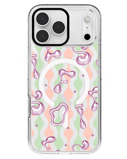 iPhone Rearguard MagSwap - Pink Chrome Monogram