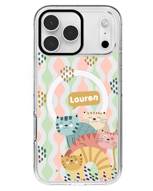 iPhone Rearguard MagSwap - Rainbow Meow 2.0