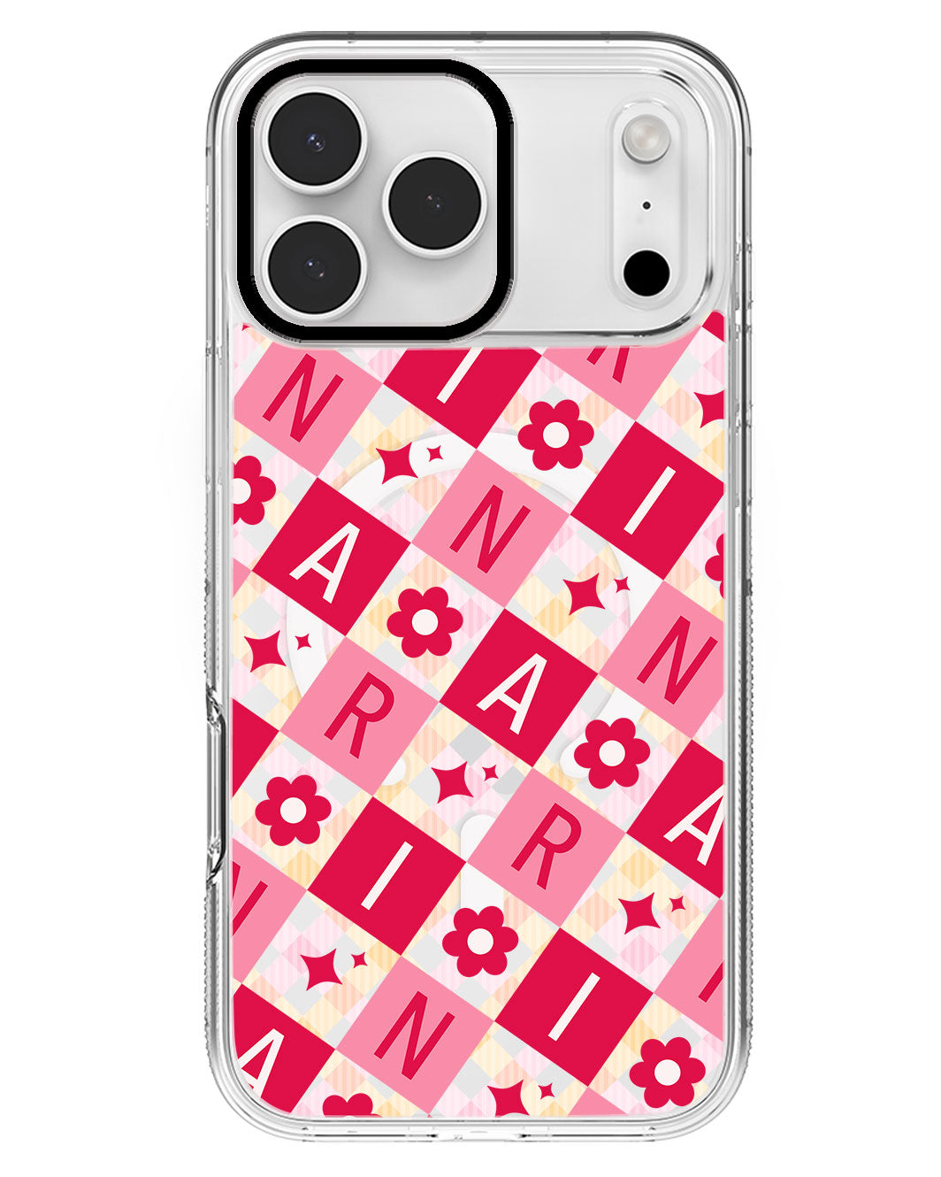 iPhone Rearguard MagSwap - CUSTOM MONOGRAM 3.0 Flower Grid 1.0