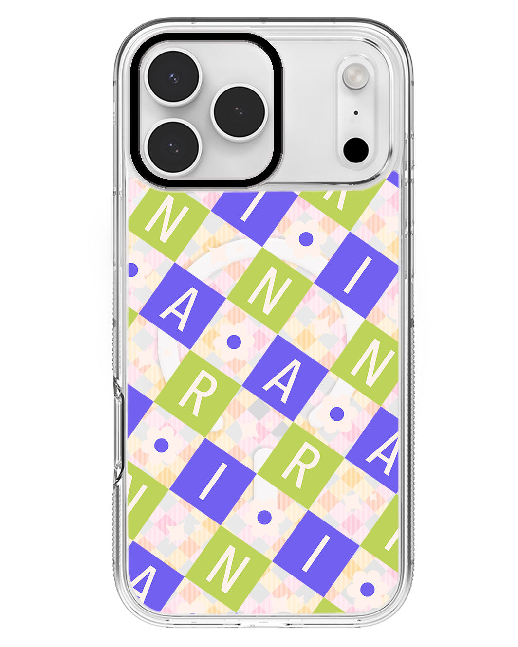iPhone Rearguard MagSwap - CUSTOM MONOGRAM 3.0 Flower Grid 5.0