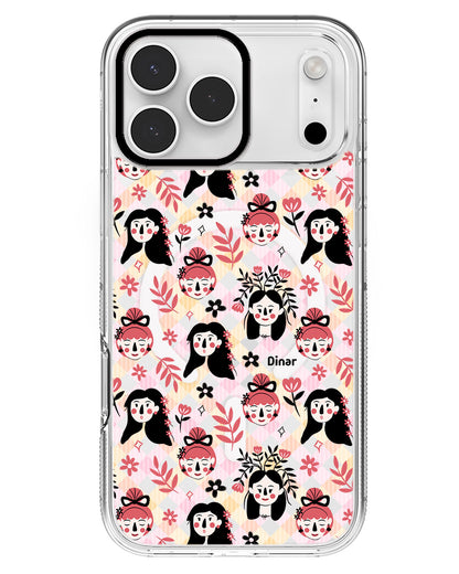 iPhone Rearguard MagSwap - Flowery Faces