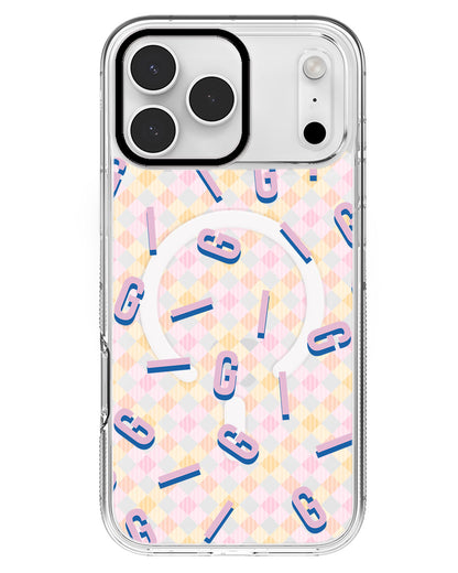 iPhone Rearguard MagSwap - CUSTOM MONOGRAM 1.0 Cotton Candy