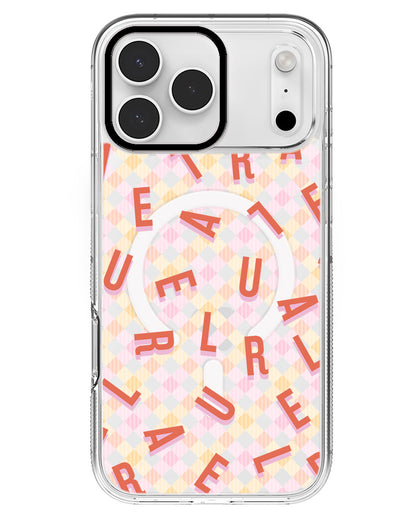 iPhone Rearguard MagSwap - CUSTOM MONOGRAM 1.0 Coral