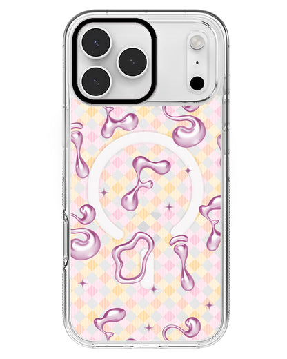 iPhone Rearguard MagSwap - Pink Chrome Monogram