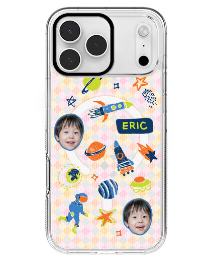 iPhone Rearguard MagSwap - Face Grid Galaxy