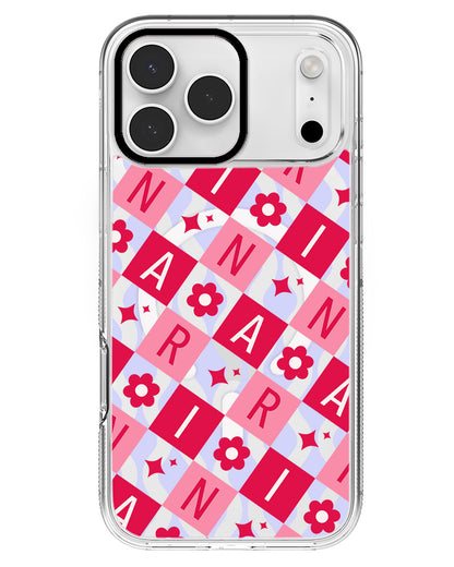 iPhone Rearguard MagSwap - CUSTOM MONOGRAM 3.0 Flower Grid 1.0