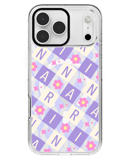 iPhone Rearguard MagSwap - CUSTOM MONOGRAM 3.0 Flower Grid 3.0