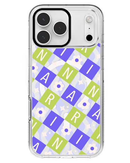 iPhone Rearguard MagSwap - CUSTOM MONOGRAM 3.0 Flower Grid 5.0