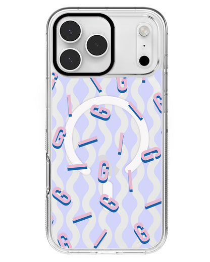 iPhone Rearguard MagSwap - CUSTOM MONOGRAM 1.0 Cotton Candy