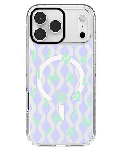 iPhone Rearguard MagSwap - CUSTOM MONOGRAM 2.0 Tosca