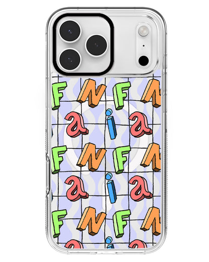 iPhone Rearguard MagSwap - Playful Monogram