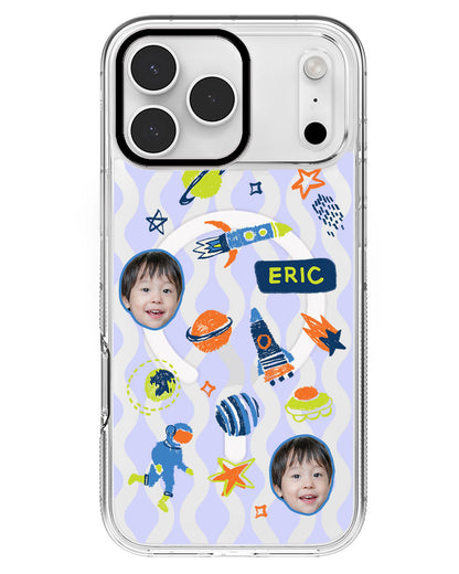 iPhone Rearguard MagSwap - Face Grid Galaxy