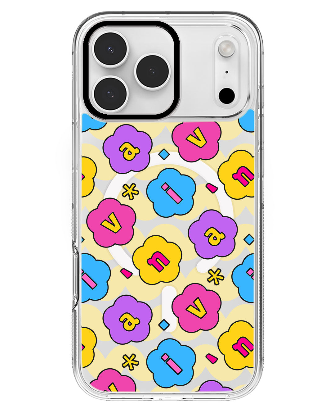 iPhone Rearguard MagSwap - CUSTOM MONOGRAM 3.0 Flower Petals 4.0