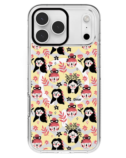 iPhone Rearguard MagSwap - Flowery Faces