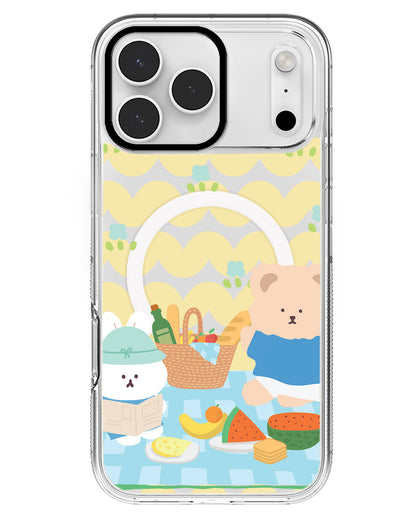 iPhone Rearguard MagSwap - Picnic Bear Blue