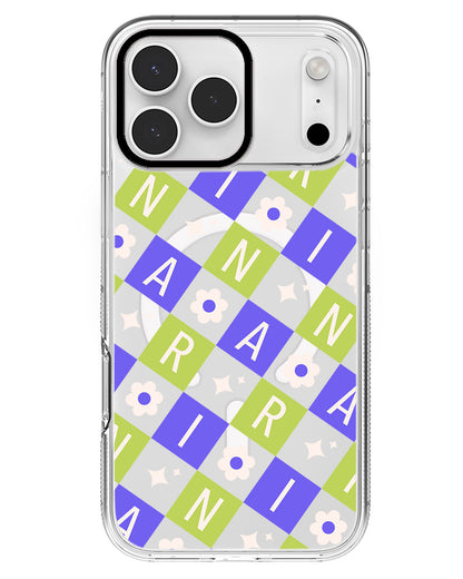 iPhone Rearguard MagSwap - CUSTOM MONOGRAM 3.0 Flower Grid 5.0