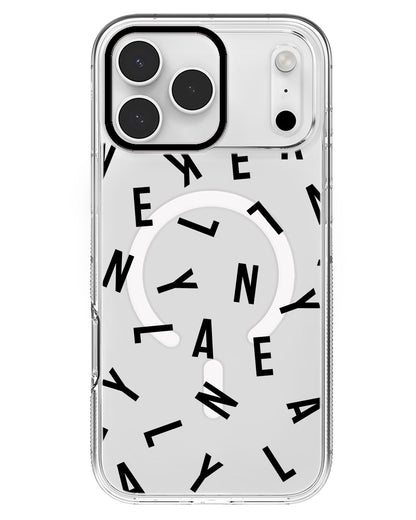 iPhone Rearguard MagSwap - CUSTOM MONOGRAM 2.0 Noir