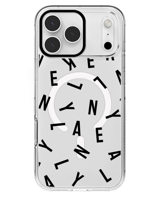 iPhone Rearguard MagSwap - CUSTOM MONOGRAM 2.0 Noir