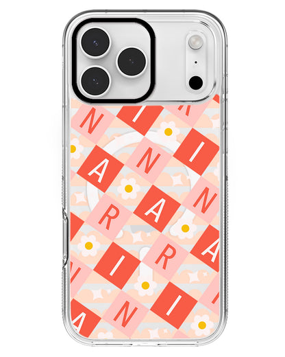 iPhone Rearguard MagSwap - CUSTOM MONOGRAM 3.0 Flower Grid 2.0