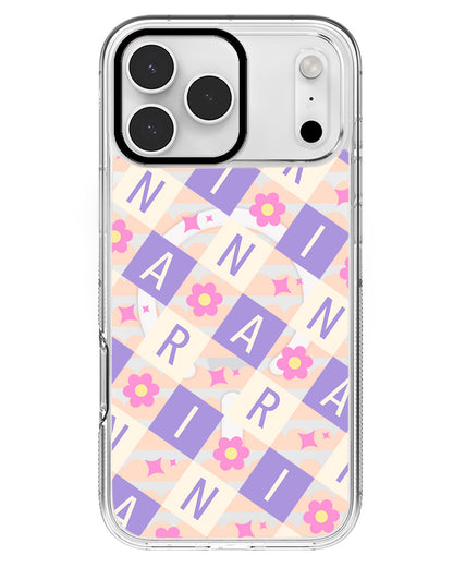 iPhone Rearguard MagSwap - CUSTOM MONOGRAM 3.0 Flower Grid 3.0