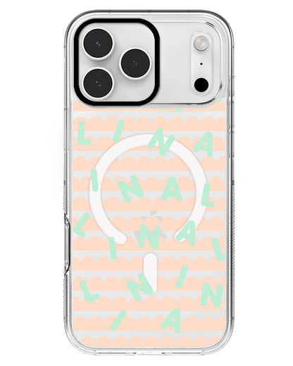 iPhone Rearguard MagSwap - CUSTOM MONOGRAM 2.0 Tosca