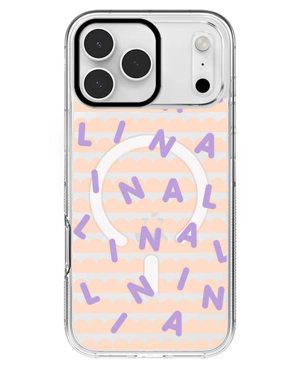 iPhone Rearguard MagSwap - CUSTOM MONOGRAM 2.0 Lilac