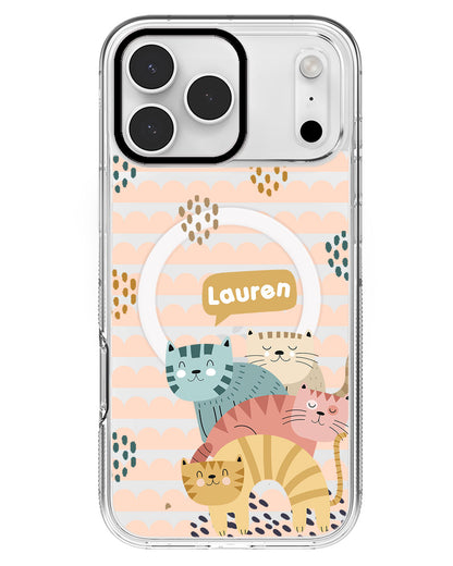 iPhone Rearguard MagSwap - Rainbow Meow 2.0