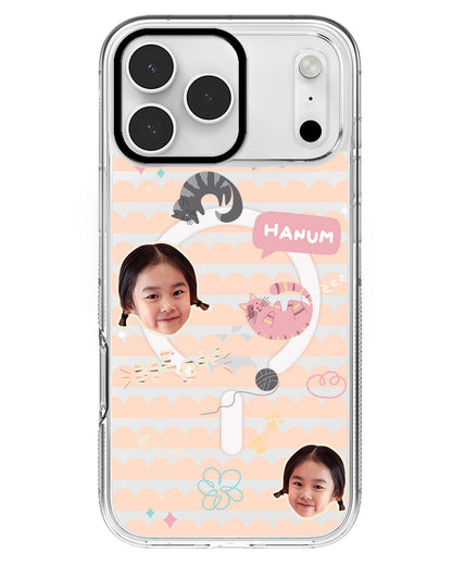 iPhone Rearguard MagSwap - Face Grid Kitty
