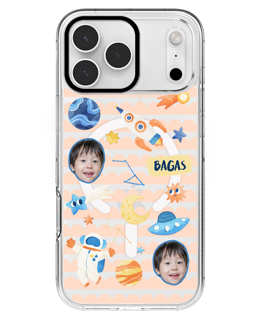 iPhone Rearguard MagSwap - Face Grid Astronaut