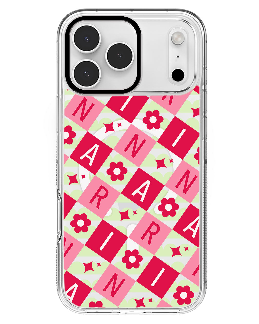 iPhone Rearguard MagSwap - CUSTOM MONOGRAM 3.0 Flower Grid 1.0