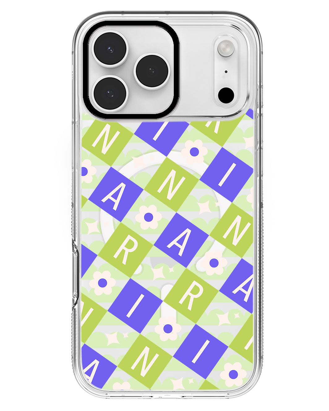 iPhone Rearguard MagSwap - CUSTOM MONOGRAM 3.0 Flower Grid 5.0