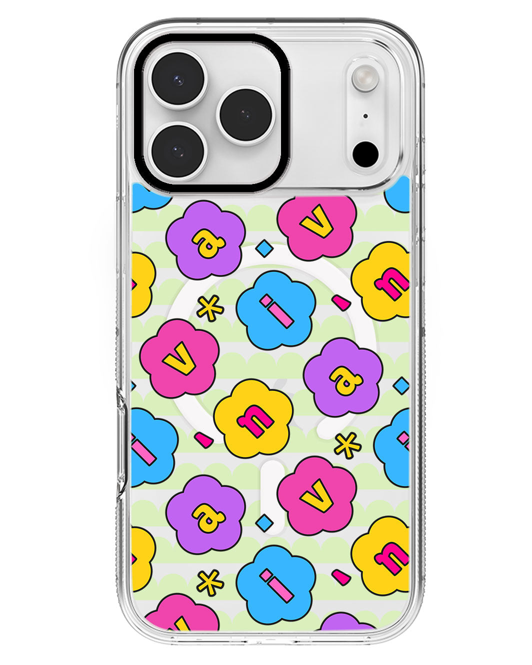 iPhone Rearguard MagSwap - CUSTOM MONOGRAM 3.0 Flower Petals 4.0