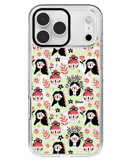 iPhone Rearguard MagSwap - Flowery Faces