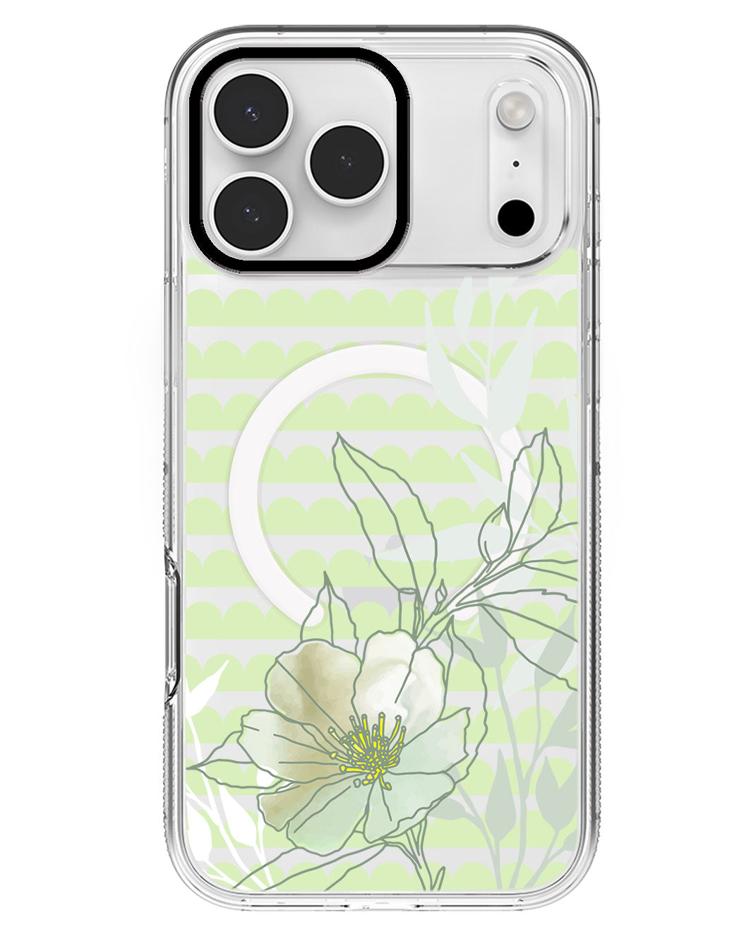 iPhone Rearguard MagSwap - Greenmint Lily