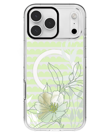 iPhone Rearguard MagSwap - Greenmint Lily