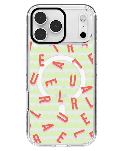 iPhone Rearguard MagSwap - CUSTOM MONOGRAM 1.0 Coral