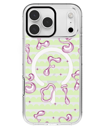 iPhone Rearguard MagSwap - Pink Chrome Monogram