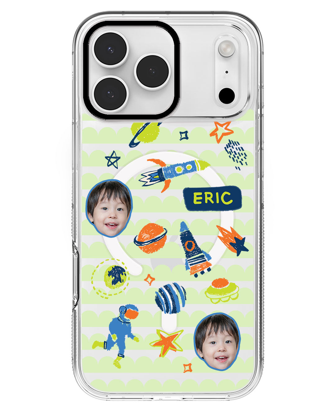 iPhone Rearguard MagSwap - Face Grid Galaxy