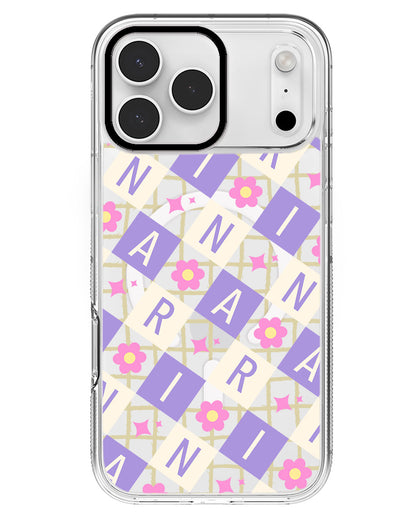 iPhone Rearguard MagSwap - CUSTOM MONOGRAM 3.0 Flower Grid 3.0
