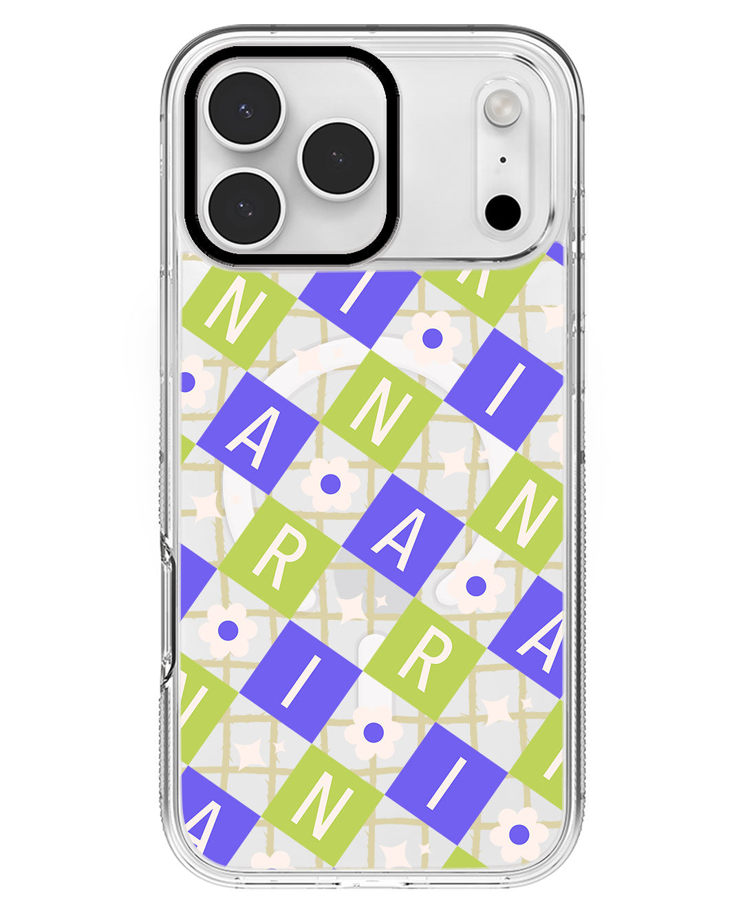 iPhone Rearguard MagSwap - CUSTOM MONOGRAM 3.0 Flower Grid 5.0