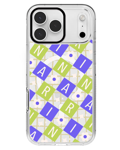 iPhone Rearguard MagSwap - CUSTOM MONOGRAM 3.0 Flower Grid 5.0